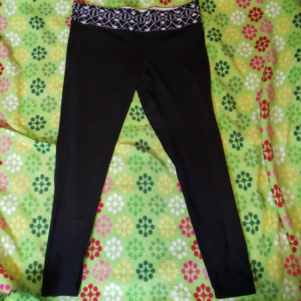 VS Pink Reversible Yoga Leggings L